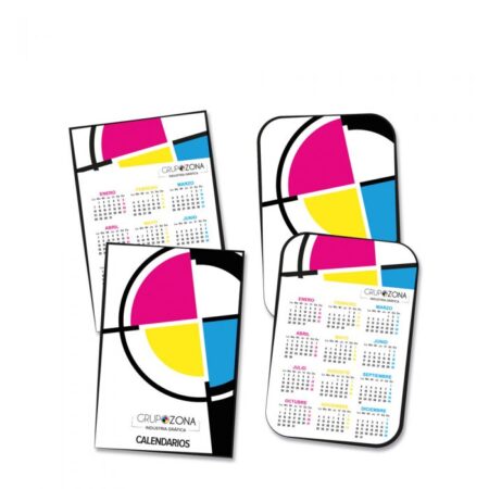 Calendarios de bolsillo personalizados a todo color - Calendarios de bolsillo Grupo Zona
