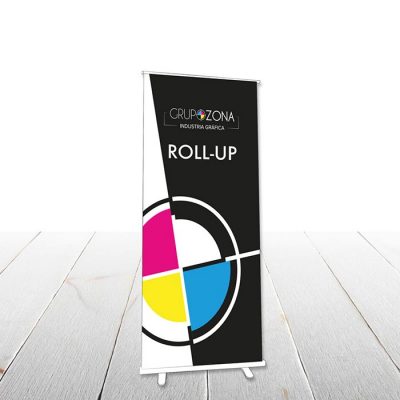 Rollup display publicitarios para campañas, eventos y conferencias